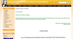 Desktop Screenshot of gardonyi.hawk.hu